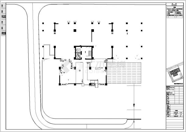 湖北某高层住宅楼建筑全套CAD平面布置参考图-图二