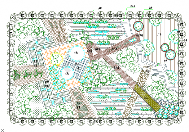 4000平米超现代广场景观规划设计-图一