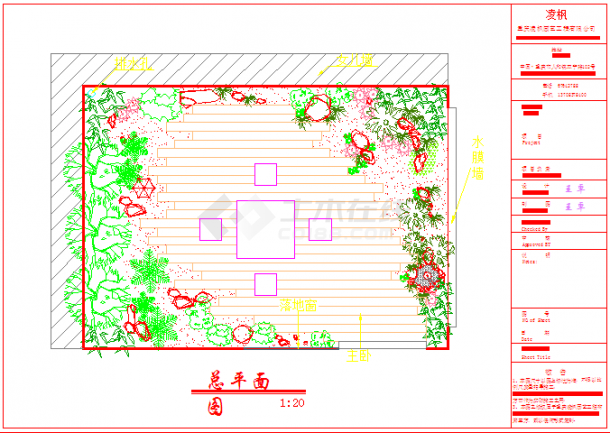 【湖南】某日式私家花园景观设计图纸-图一