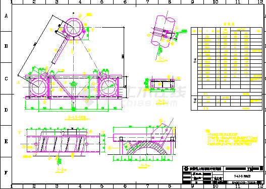220kv架构结构设计施工图-图二