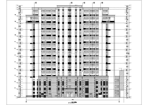 香溪左岸D1#楼建筑施工图纸-图二