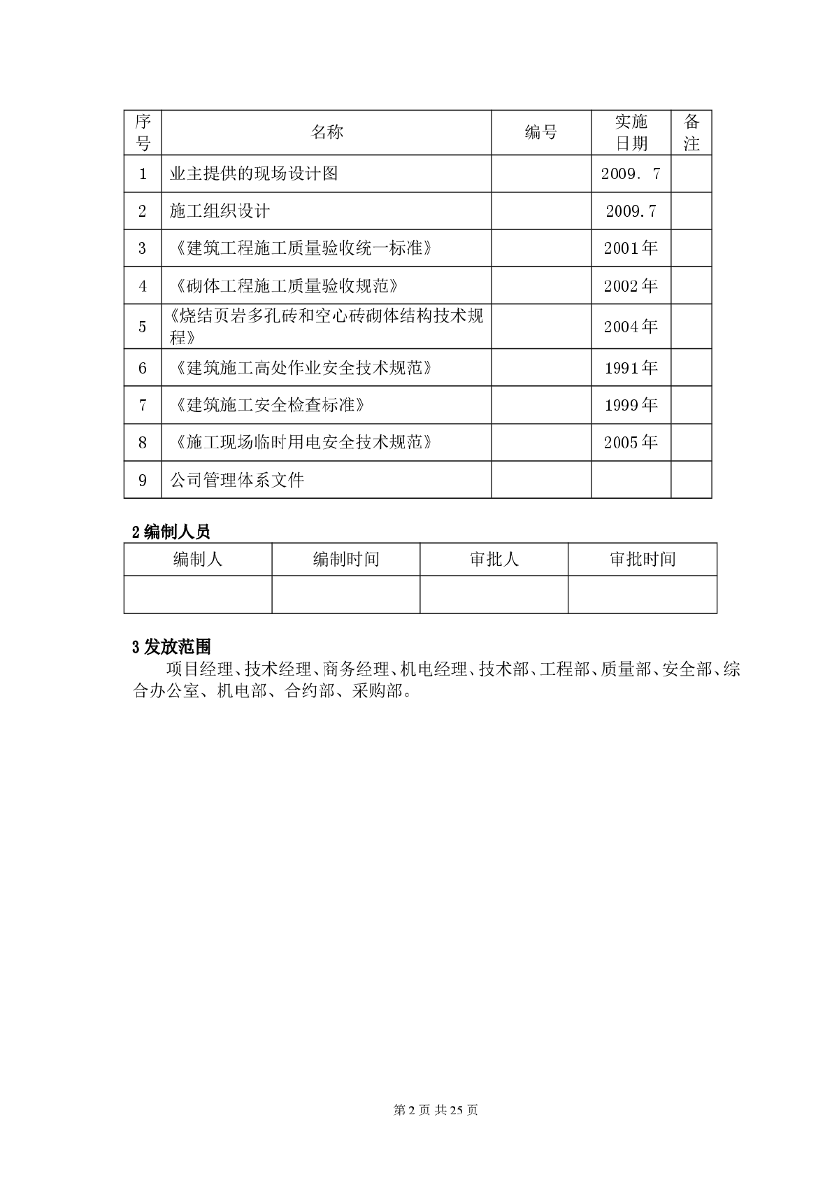 页岩空心砖砌体施工方案-图二