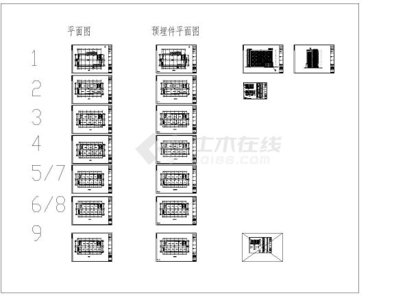 27层半隐框幕墙节点图施工图-图一