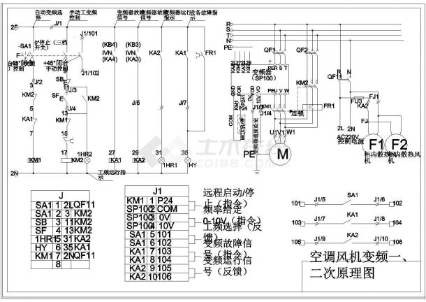 空调风机变频控制一二次原理图设计-图二