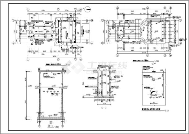 格栅池和提升泵站建筑布置参考图-图一