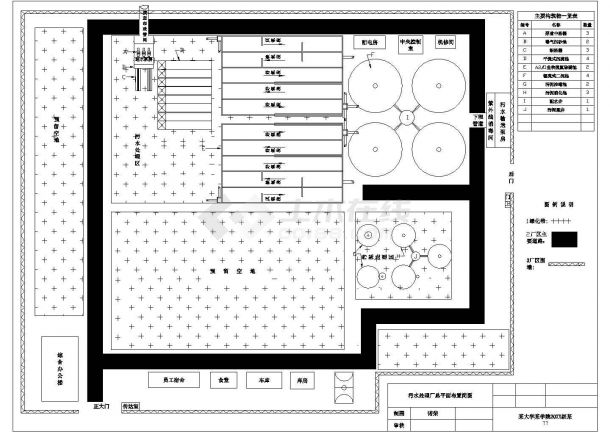 某高校水控课程设计CAD参考图-图一