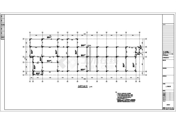 某幼儿园隔震框架结构设计图纸（含建筑图）-图二