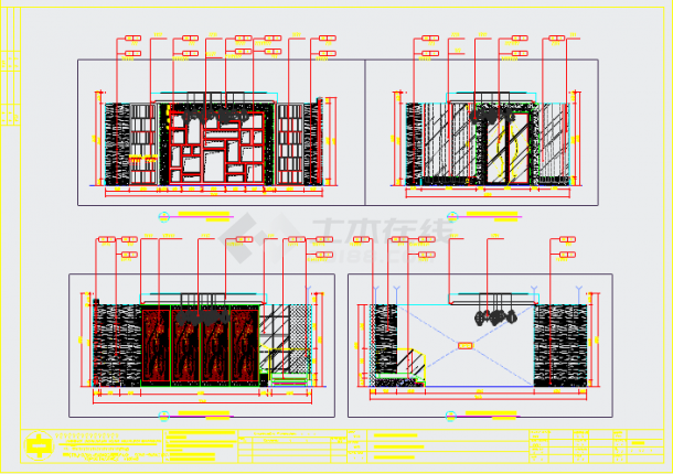 【无锡】雅韵阁三层酒店是呃逆装饰装修工程设计全套CAD图纸-图一