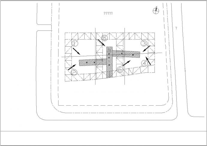 大型基坑排桩+2道内支撑节点详图_图1
