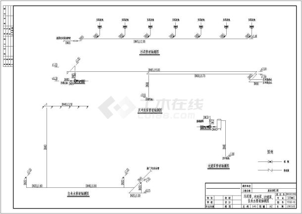 某电子厂污水处理工艺施工图-图一