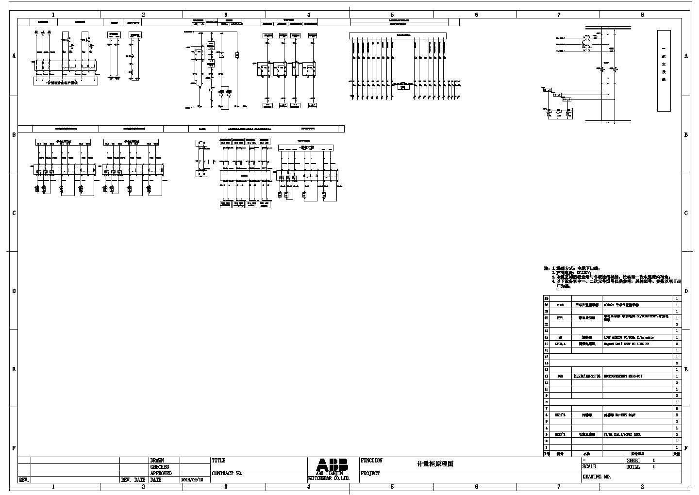 ABB的KYN28A-12高压柜图