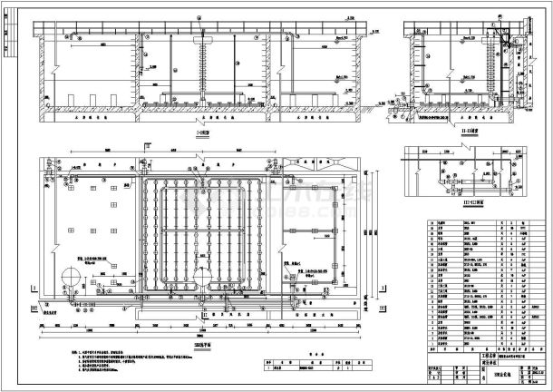 某污水处理工程SBR工艺池施工图纸-图一