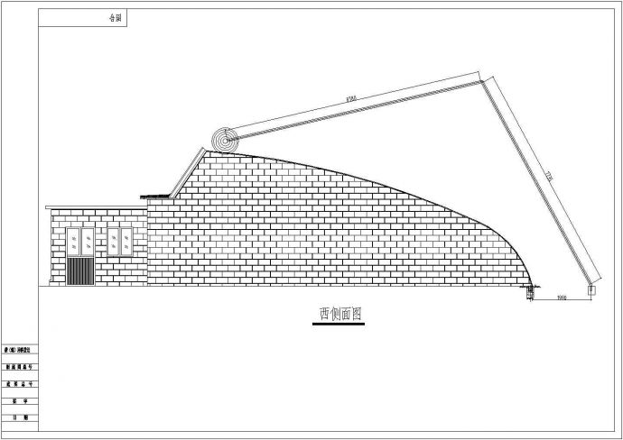 济南某SRG12A型高效节能日光温室建筑与结构图_图1