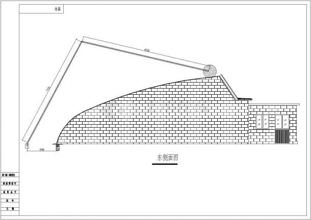 济南某SRG12A型高效节能日光温室建筑与结构图-图二