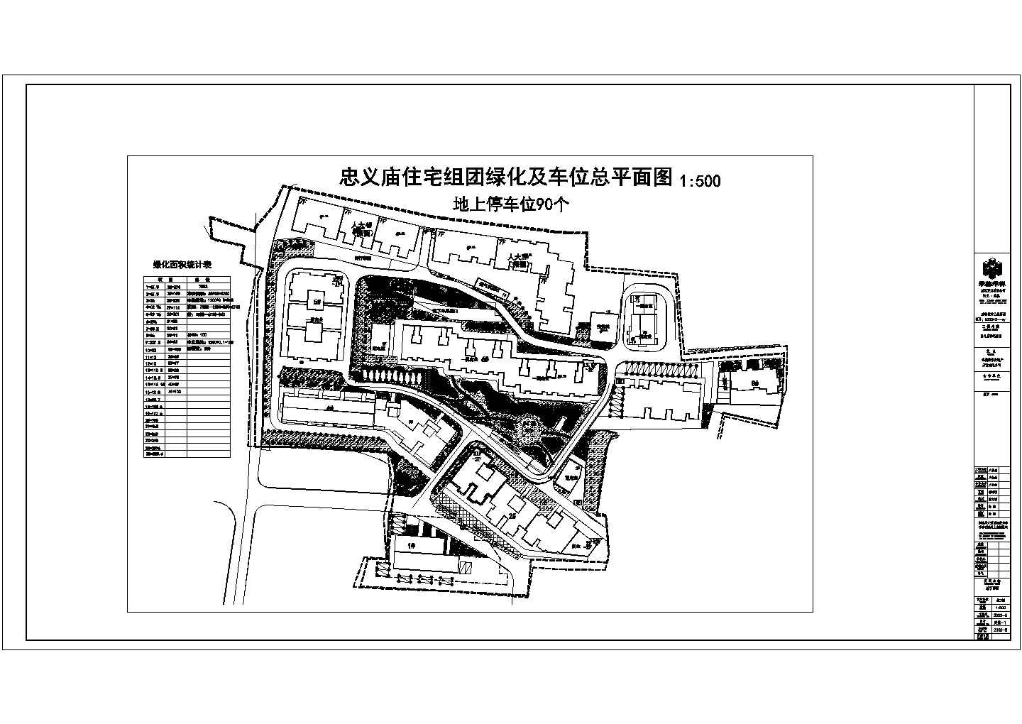 【深圳】某小区绿化设计图