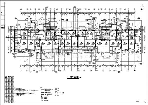 某高层住宅施工设计cad图纸-图一