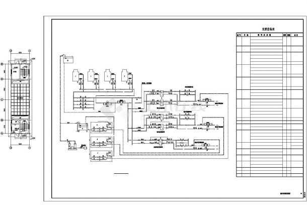 【北京】地下锅炉房工艺管道系统设计施工图（供热板换系统）-图二