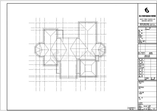 某地三层别墅建筑初步设计图-图二
