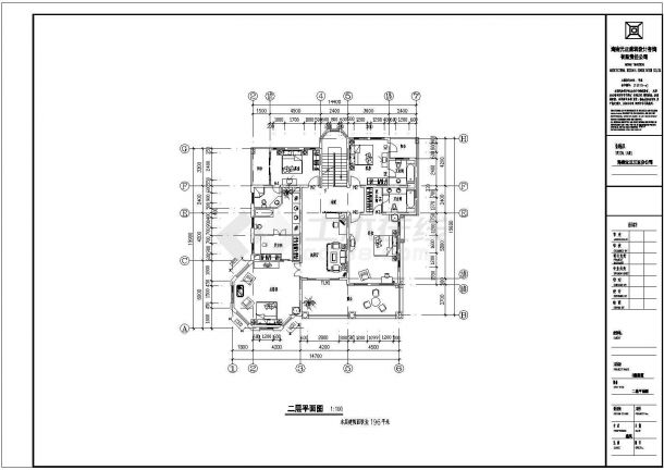 某地区两层别墅简单建筑设计施工图-图二