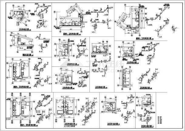 某商住楼给排水设计全套施工图纸（含仓库）-图二