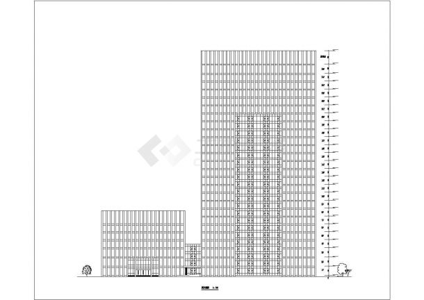 26层医院综合楼框架结构整体方案设计-图一