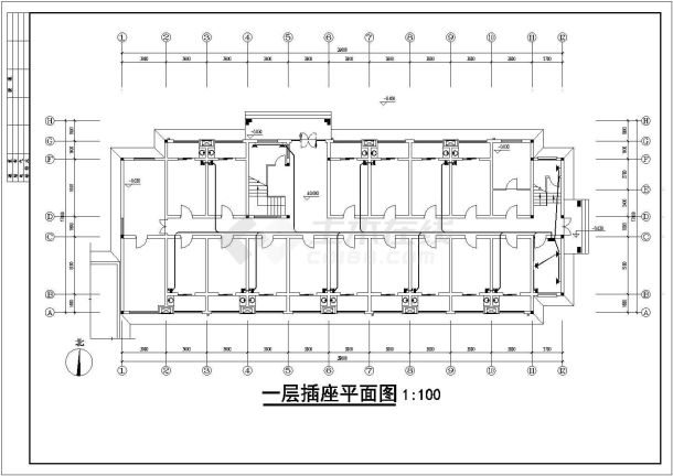 某地多层中学宿舍电气设计施工图（详图）-图二