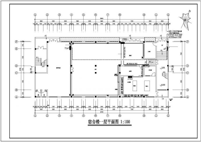 【江苏】某工厂宿舍楼电气设计图纸_图1