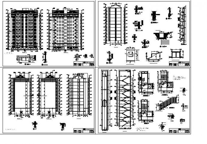 10层高层住宅建筑设计施工图_图1