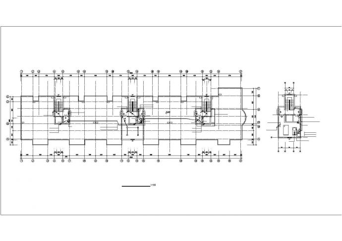 某高层住宅电气平面设计图（共8张）_图1