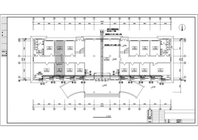【西安】某四层办公楼采暖系统设计图纸_图1