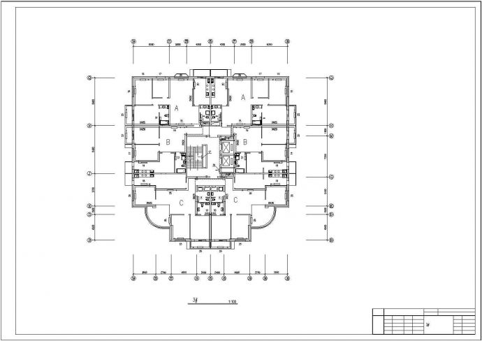 【湖南】某30层住宅楼采暖系统设计图_图1