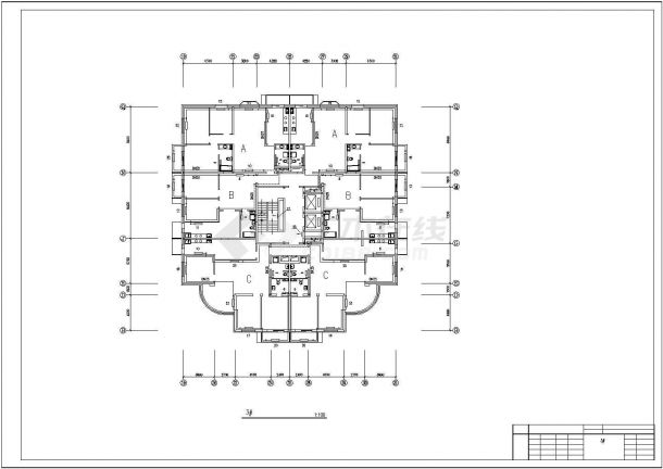【湖南】某30层住宅楼采暖系统设计图-图二