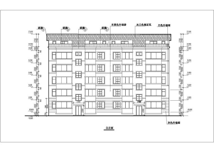 某地五层加阁楼层住宅楼建筑施工图_图1