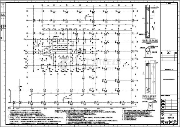 30层剪力墙结构图纸及结构模型（含坡道详图）-图一