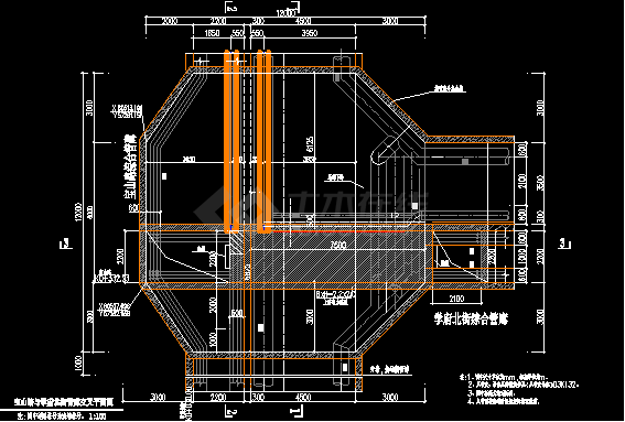 某大型综合甲级市政院综合管廊设计图（通风部分）-图二