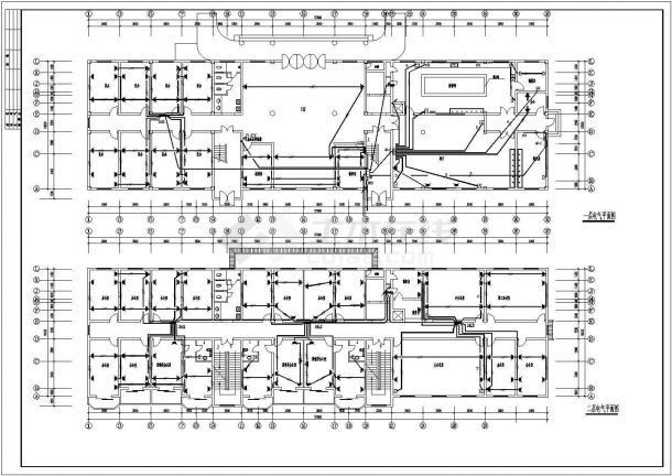某地宿舍楼电气设计施工图（含电气说明书）-图二