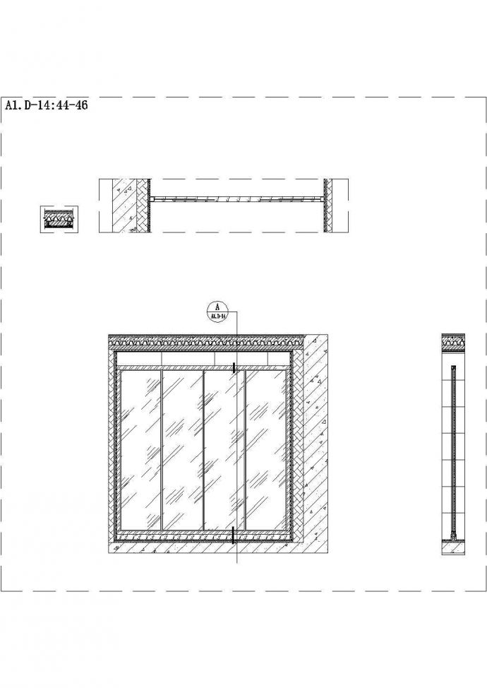 【浙江】现代简约小户型一居室室内装修施工图_图1