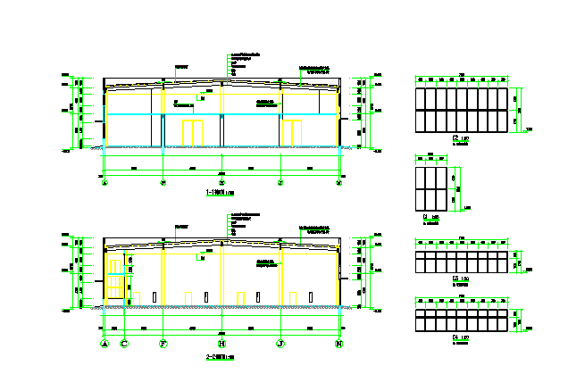 某地食品企业钢结构生产车间设计施工图
