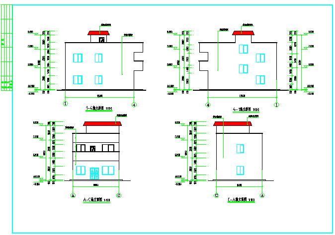 某地3层住宅楼方案设计施工图_图1