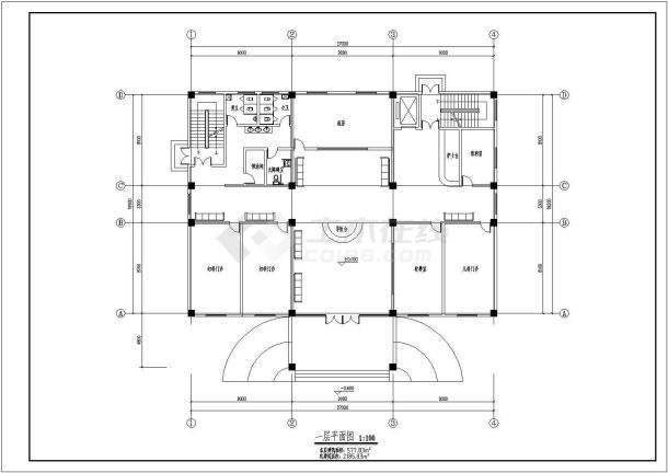 某县妇幼保健院建筑平面方案设计-图一