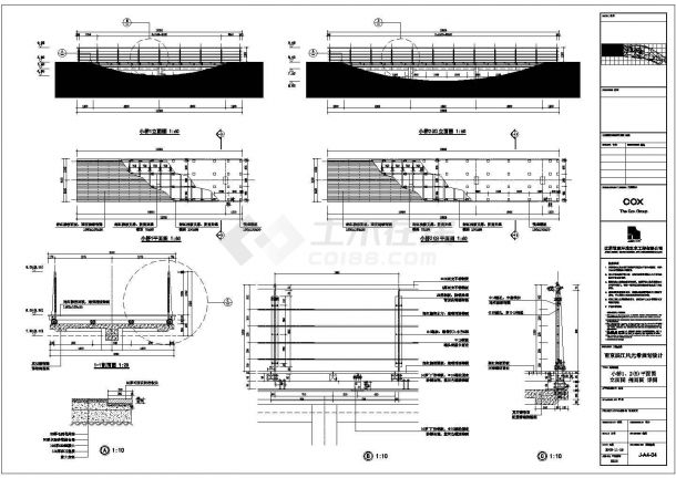 【江苏】现代木质+钢结构桥设计施工图-图一