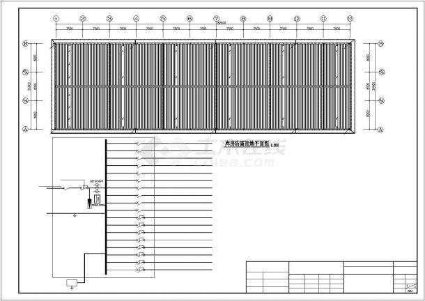 某地工厂车间水电设计图（共4张）-图二
