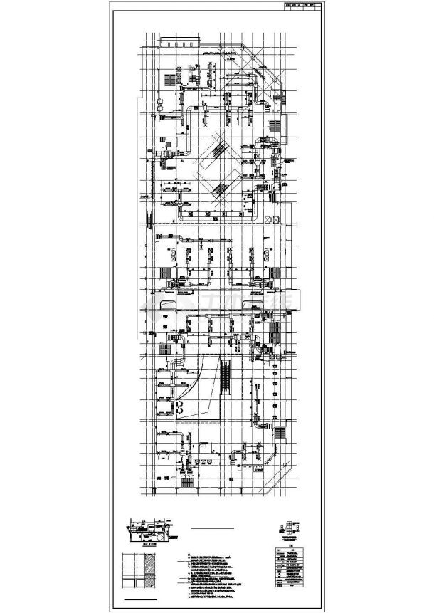 【南阳】某商城空调通风设计施工图纸-图一