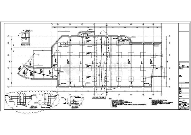 【长沙】独立地下车库结构设计施工图-图二