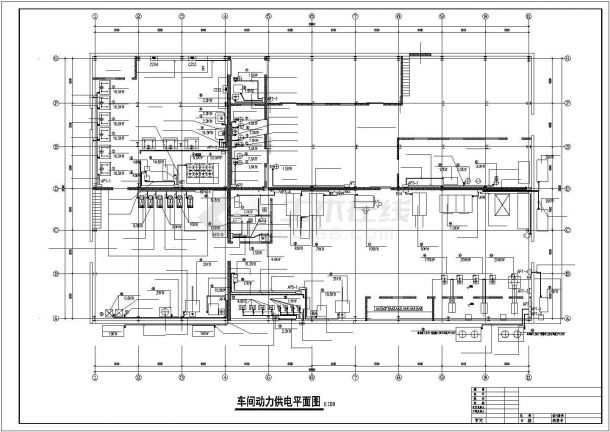 某地工厂车间内电气设计详细施工图-图一