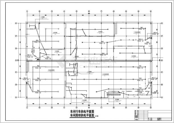 某地工厂车间内电气设计详细施工图-图二
