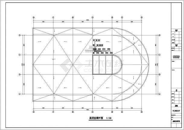 【南京】某海关大厅空调系统设计图纸-图二