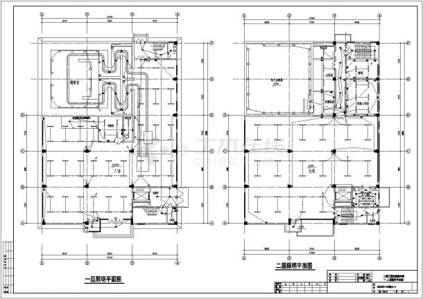某地工业厂房电气设计图（共6张）-图二