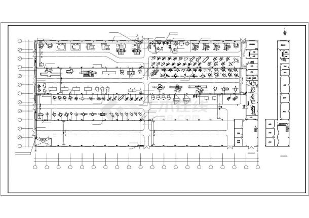 某工厂车间配电平面及系统图（共4张）-图一