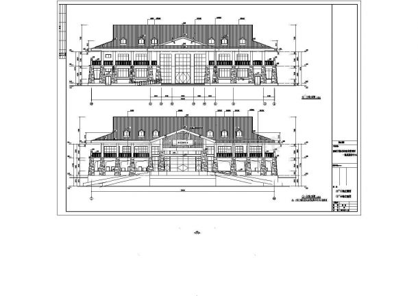 温泉度假村2层温泉接待中心建筑设计施工图-图二